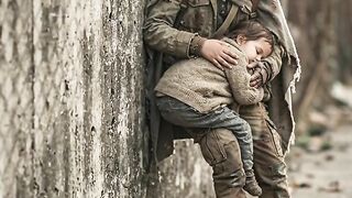 Poor woman with her daughter