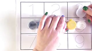 1 2 3 A B C Alphabets Color