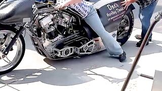She Made This Monster Drag Bike Dance