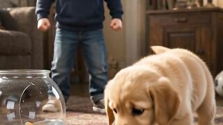 🐶💔 The Puppy Broke the Fishbowl… Then This Happened! 😢🐠
