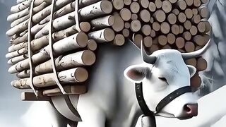 The Most Hardworking Cow You’ve Ever Seen!