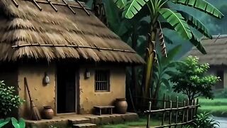 Traditional Bengali Hilsa Fish Feast in Monsoon 🌧️🐟|Village Cooking #shorts​ #ghibli​ #asmr​ #cooking​