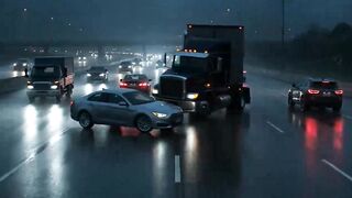 10 Vehicle Tragic Highway Collision