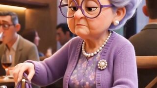 When Grandma says, ‘I only need my lipstick’… but her tiny purse has an entire supermarket inside! 😂💄👜”