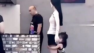 The little girl mistook passersby for mothers