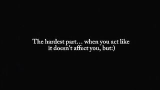 Hardest part of life