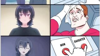 When the anime choice is too hard, just smash both buttons! 🔘🔘😭