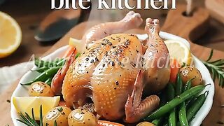 Miniature Herb Butter Roasted Chicken & Veggies | Mini Food Cooking