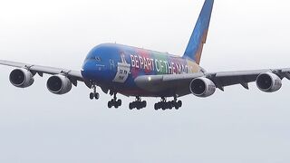 ✈️Airbus A380 Be Part Of The Magic | Butter Landing