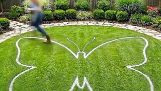 🦋🌸 Beautiful Butterfly-Designed Flower Garden! 😍