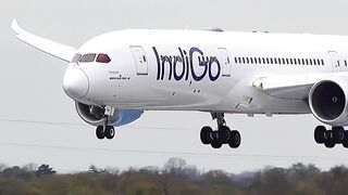 ✈️Boeing 787 Dreamliner Indigo | Smoothest Landing