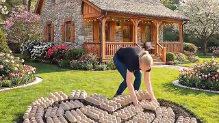 ❤️🌸 I Created a Beautiful Heart-Shaped Garden! 😍