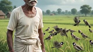 A Village Farmer’s Emotional Story in the Rain 🌧️🌾 | Heart Touching Village Life