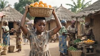 The orange seller girl and the Hunter