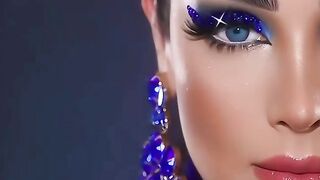 latest gillter makeup for women 2026#glittermakeup #makeup #shorts #glitter #beauty 26