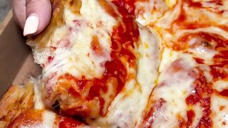 Fluffy and delicious pizza