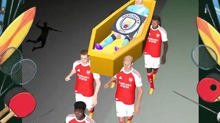 Momen ketika Arsenal siap "mengubur" dominasi Man City musim ini! ⚽💀