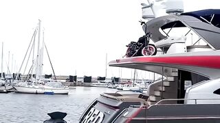 A HARLEY ON A YACHT