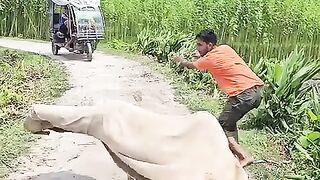 He parked his motorcycle in the middle of the road.43 #funny.mp4