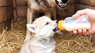 Cute wolf