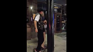 Walking tour on the streets of Manchester City p03