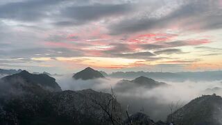 Sunrise Above the Clouds 🌄☁️ | A Magical View From the Hills