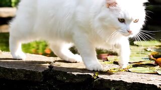 Xin Xin. The Beautiful White Cat.