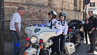HARLEY POLICE ON DUTY