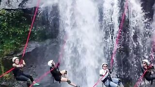 Try Canyoneering at Pesuk Penembang Waterfall, Central Bengkulu