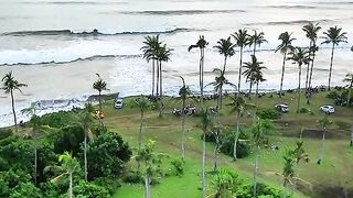The place is cool and shaded by coconut trees. Nagai Beach
