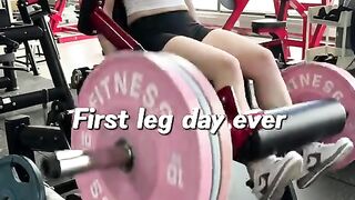 My very first leg day LegDay  #FitnessChallenge #Viral #Trending #Febspot