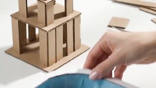making cardboard waterpark