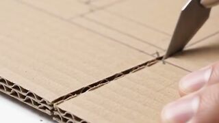 making cardboard tractor