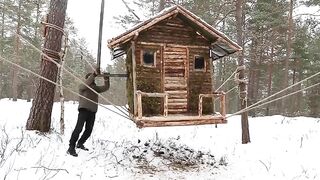 Camping in the Forest and Building a Unique Treehouse