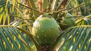 Growing Coconut Tree From Seed Time-Lapse | 100 Days In 1 Minute 🌴