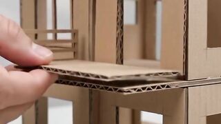 projeks making cardboard luxury villa