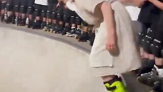 Old Woman Skating||Playing||Big Action sho
