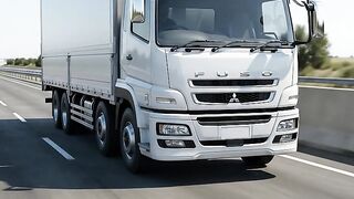 Mitsubishi Fuso Heavy Truck Crash Test Simulation (CGI)