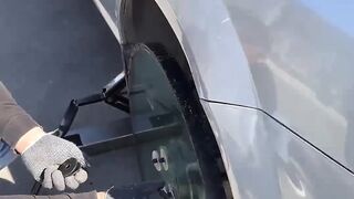 This Car Has Glass Wheels