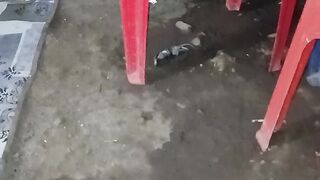 Snacks and the result from a garbage truck