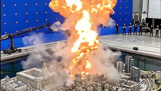 Miniature_model_explosion_on_soul/ behind the scene #shorts