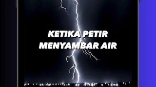 Petir Menyambar Air ⚡🌊 #radex #fyp