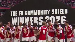 Arsenal celebrating