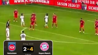 FC Bayern München berhasil mengalahkan 1. FC Heidenheim  dengan skor 4-2