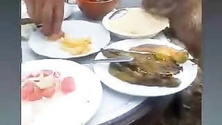 il mange de couscous