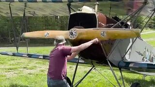 Cold Starting A WW1 Plane