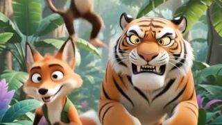 বাঘ, শিয়াল আর বানরের দুষ্টুমি