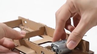 making cardboard RC moter truck