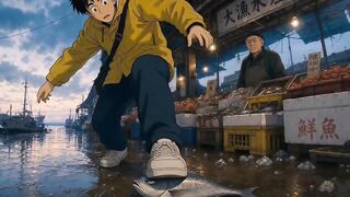 Anime with fish