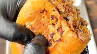 Cheese steak stuffed pockets